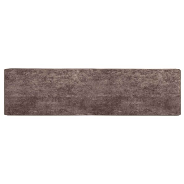 vidaXL Behúň MARSA Biely 100 x 400 cm Polyester a PVC – Obrázok 2