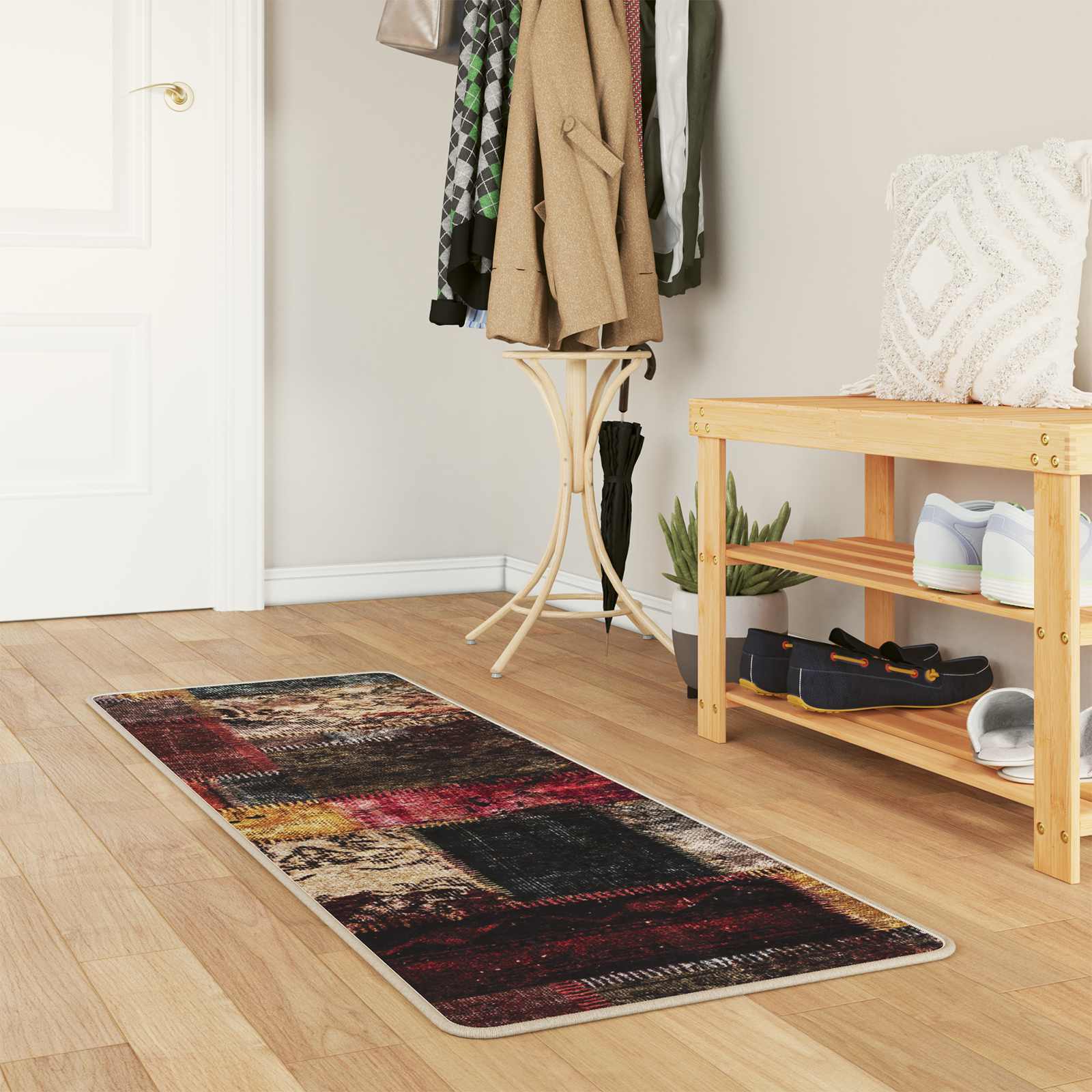 42023234_1.jpg vidaXL Behúň MARSA Viacfarebný 50 x 100 cm Polyester a PVC – Obrázok 1