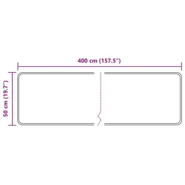vidaXL Behúň MARSA Viacfarebný 50 x 400 cm Polyester a PVC – Obrázok 7