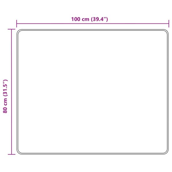vidaXL Behúň MARSA Viacfarebný 80 x 100 cm Polyester a PVC – Obrázok 7