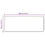 vidaXL Behúň MARSA Viacfarebný 80 x 200 cm Polyester a PVC – Obrázok 7