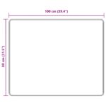vidaXL Behúň MARSA Čierny 80 x 100 cm Polyester a PVC – Obrázok 7