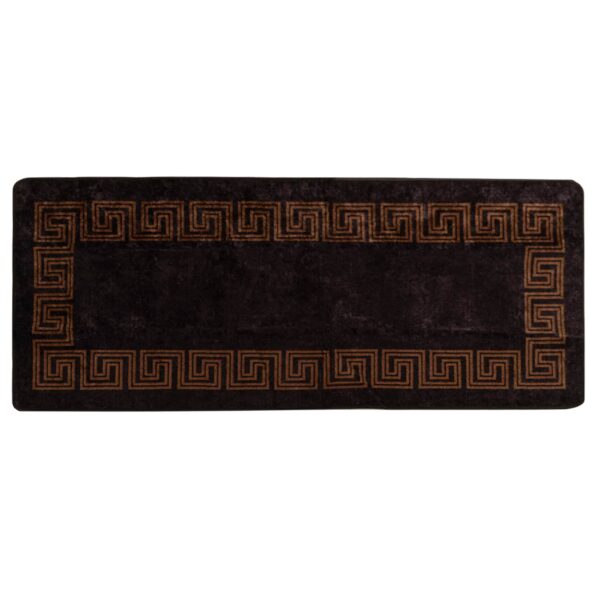 vidaXL Behúň MARSA Čierny 80 x 200 cm Polyester a PVC – Obrázok 2
