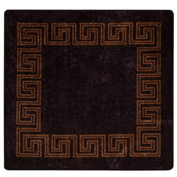 vidaXL Behúň MARSA Čierny 100 x 100 cm Polyester a PVC – Obrázok 2