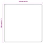 vidaXL Behúň MARSA Čierny 100 x 100 cm Polyester a PVC – Obrázok 7