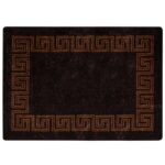 vidaXL Behúň MARSA Čierny 100 x 150 cm Polyester a PVC – Obrázok 2