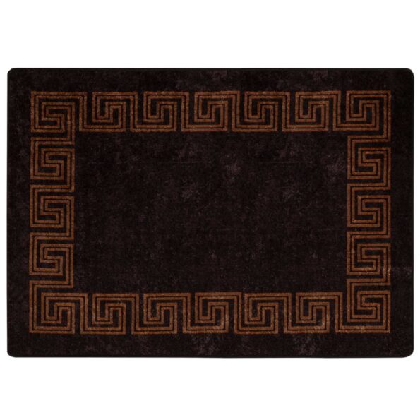 vidaXL Behúň MARSA Čierny 100 x 150 cm Polyester a PVC – Obrázok 2