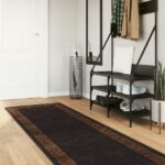 vidaXL Behúň MARSA Čierny 100 x 300 cm Polyester a PVC