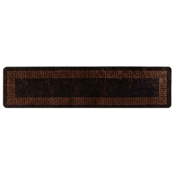 vidaXL Behúň MARSA Čierny 100 x 450 cm Polyester a PVC – Obrázok 2