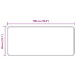 vidaXL Behúň MARSA Biely 50 x 150 cm Polyester a PVC – Obrázok 7