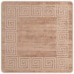 vidaXL Behúň MARSA Biely 100 x 100 cm Polyester a PVC – Obrázok 2