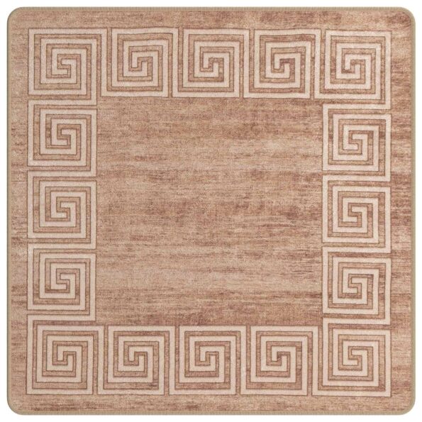 vidaXL Behúň MARSA Biely 100 x 100 cm Polyester a PVC – Obrázok 2