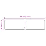 vidaXL Behúň MARSA Čierny 50 x 350 cm Polyester a PVC – Obrázok 7