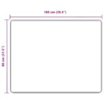 vidaXL Behúň MARSA Čierny 80 x 100 cm Polyester a PVC – Obrázok 7