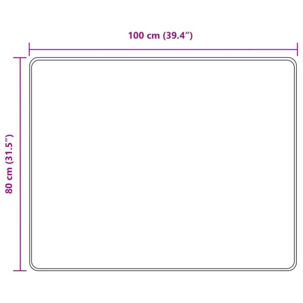 vidaXL Behúň MARSA Čierny 80 x 100 cm Polyester a PVC – Obrázok 7
