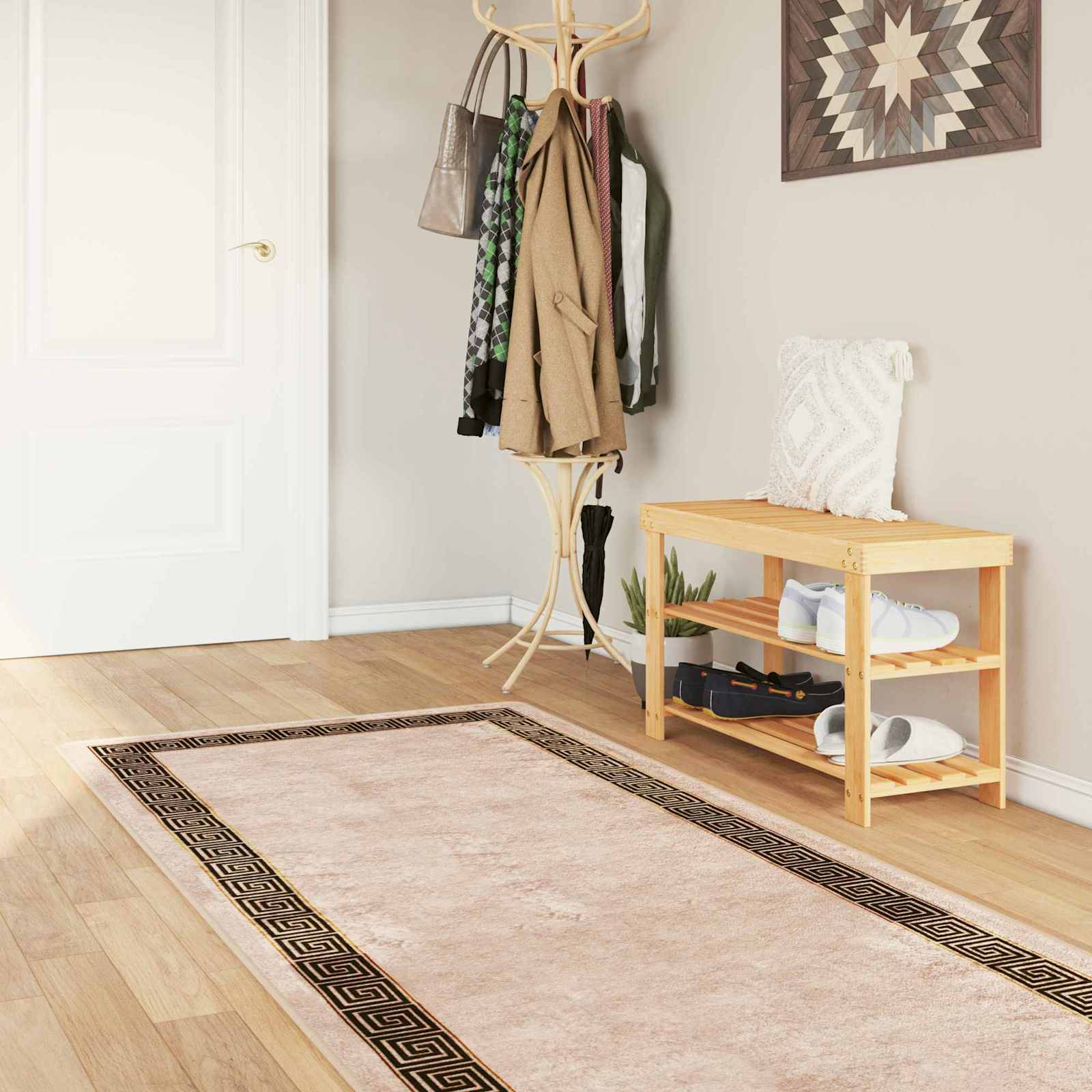 42023332_1.jpg vidaXL Behúň MARSA Čierny 80 x 250 cm Polyester a PVC – Obrázok 1