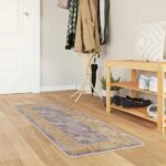 vidaXL Behúň MARSA Biely 50 x 200 cm Polyester a PVC