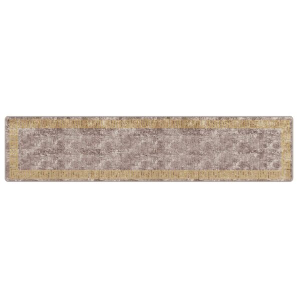 vidaXL Behúň MARSA Biely 80 x 350 cm Polyester a PVC – Obrázok 2