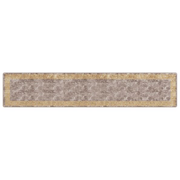 vidaXL Behúň MARSA Biely 80 x 400 cm Polyester a PVC – Obrázok 2