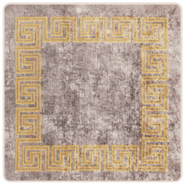 vidaXL Behúň MARSA Biely 100 x 100 cm Polyester a PVC – Obrázok 2