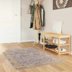 vidaXL Behúň MARSA Biely 100 x 150 cm Polyester a PVC