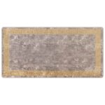 vidaXL Behúň MARSA Biely 100 x 200 cm Polyester a PVC – Obrázok 2