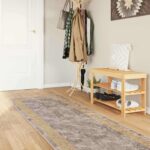 vidaXL Behúň MARSA Biely 100 x 450 cm Polyester a PVC
