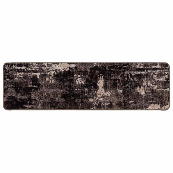 vidaXL Behúň MARSA Čierny 50 x 200 cm Polyester a PVC – Obrázok 2