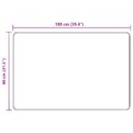vidaXL Behúň MARSA Čierny 80 x 100 cm Polyester a PVC – Obrázok 7