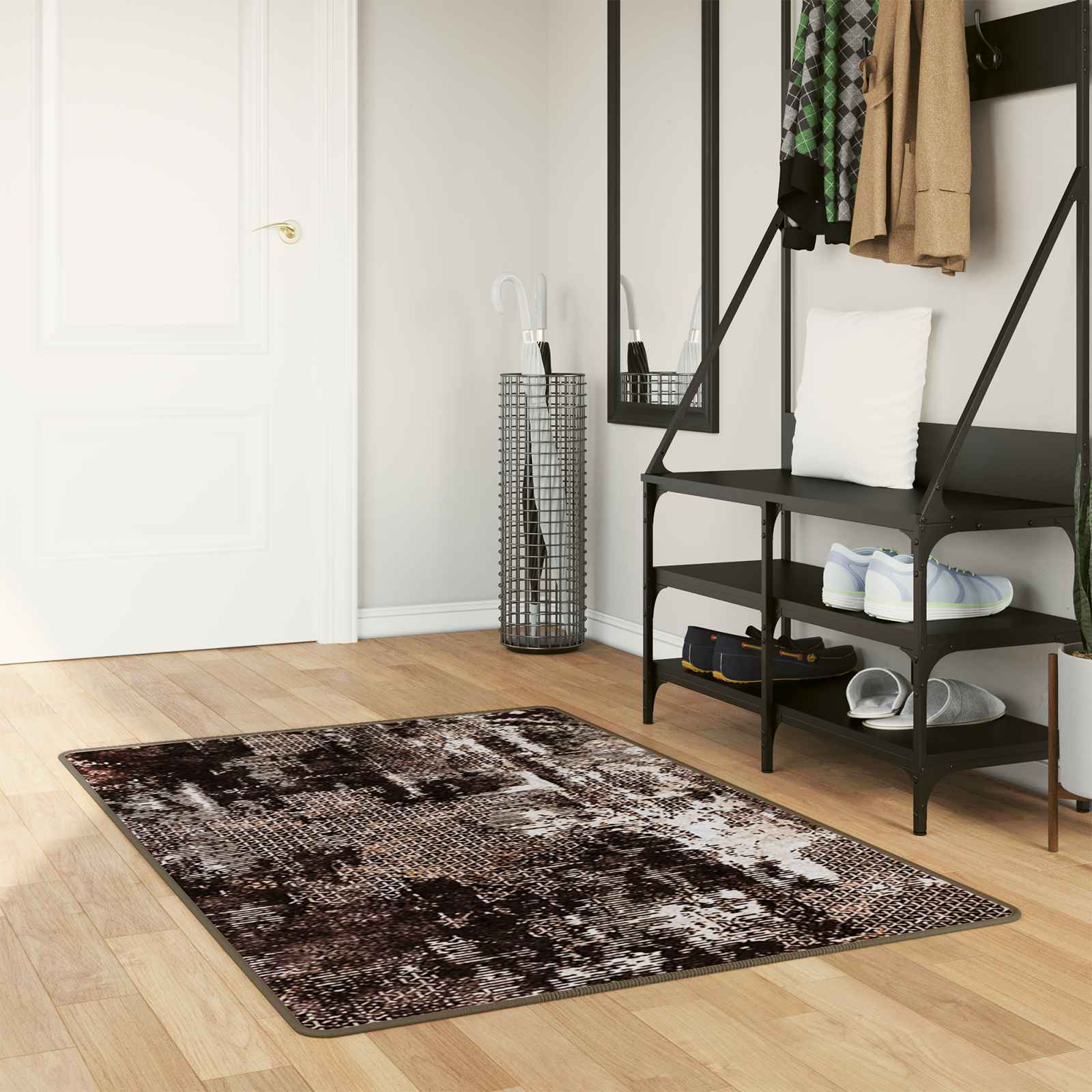 42023375_1.jpg vidaXL Behúň MARSA Čierny 80 x 200 cm Polyester a PVC – Obrázok 1