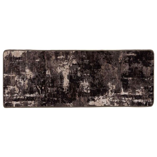 vidaXL Behúň MARSA Čierny 80 x 200 cm Polyester a PVC – Obrázok 2