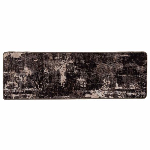 vidaXL Behúň MARSA Čierny 80 x 250 cm Polyester a PVC – Obrázok 2
