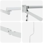vidaXL Elektrický automatický rám markízy Biely 2,5 x 2 m Hliník – Obrázok 6