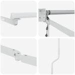 vidaXL Elektrický automatický rám markízy Biely 4 x 2 m Hliník – Obrázok 6