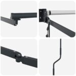 vidaXL Elektrický automatický rám markízy Antracit 3 x 2 m Hliník – Obrázok 6