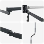 vidaXL Elektrický automatický rám markízy Antracit 4 x 2 m Hliník – Obrázok 6