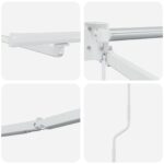 vidaXL Elektrický automatický rám markízy Biely 4 x 2 m Hliník – Obrázok 8