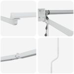 vidaXL Elektrický automatický rám markízy Biely 4 x 2 m Hliník – Obrázok 8