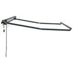 vidaXL Ručný rám markízy s LED Antracit 3,5 x 2,5 m Hliník – Obrázok 6