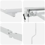 vidaXL Elektrický automatický rám markízy Biely 3 x 2,5 m Oceľ – Obrázok 6