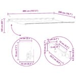 vidaXL Elektrická Markíza s LED Biely 4 x 2 m Hliník – Obrázok 13