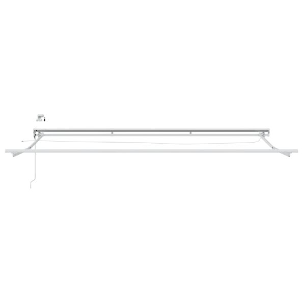 vidaXL Elektrická Markíza s LED Biely 4,5 × 3 m Hliník – Obrázok 5