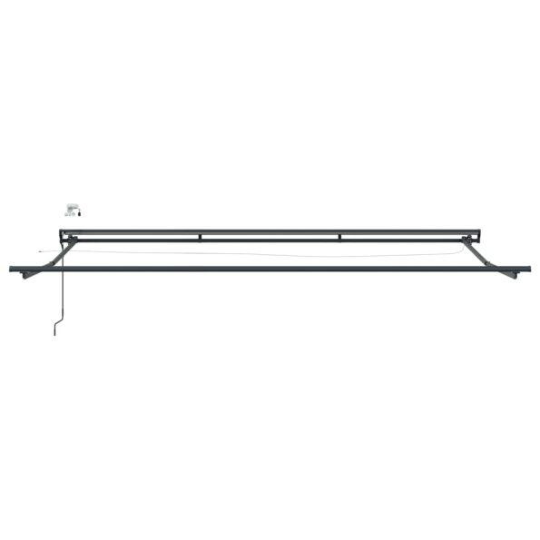 vidaXL Elektrická Markíza s LED Antracit 4 x 2 m Hliník – Obrázok 5