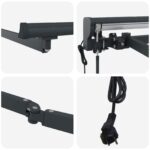 vidaXL Elektrický automatický rám markízy Antracit 4 × 3 m Oceľ – Obrázok 6