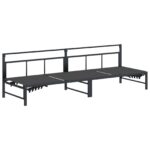 vidaXL Lehátko Čierny 200 x 62 x 59,5 cm Textilén – Obrázok 2