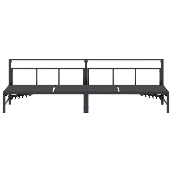 vidaXL Lehátko Čierny 200 x 62 x 59,5 cm Textilén – Obrázok 4