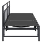 vidaXL Lehátko Čierny 200 x 62 x 59,5 cm Textilén – Obrázok 5