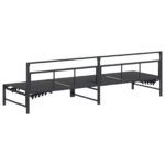 vidaXL Lehátko Čierny 200 x 62 x 59,5 cm Textilén – Obrázok 6