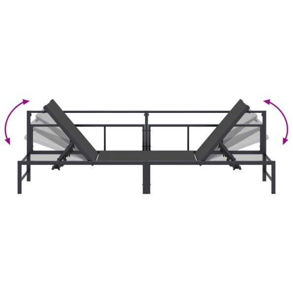 vidaXL Lehátko Čierny 200 x 62 x 59,5 cm Textilén – Obrázok 8
