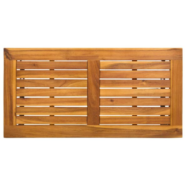 vidaXL Vonkajší stôl Čierny 80 x 40 x 40 cm Oceľ a poly ratan – Obrázok 8